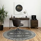 Carved Mango Wood Writing Desk (56")