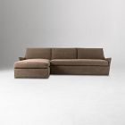 Delara Slipcover Chaise Sectional (128")