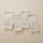 European Striped Linen 20x20 Napkin Sets