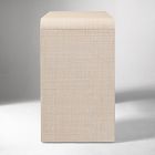 Solstice Painted Raffia Storage Desk (48")