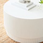 Fluted Ceramic Indoor/Outdoor Coffee Table (32")