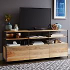 Industrial Modular Large Media Set w/ Bookshelves (101")