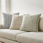 Corded Windowpane Pillow Cover
