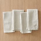 European Striped Linen 20x20 Napkin Sets