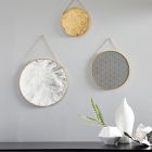 Gilded Pendant Antique Brass Dimensional Wall Art
