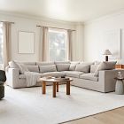 Harmony Modular Skirted Slipcover 3-Piece L-Shaped Sectional (122")