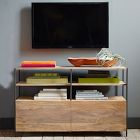 Industrial Modular Media Set With Open &amp; Closed Storage (83")