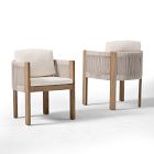 Portside Concrete Outdoor Dining Table (72") &amp; Porto Dining Chairs Set