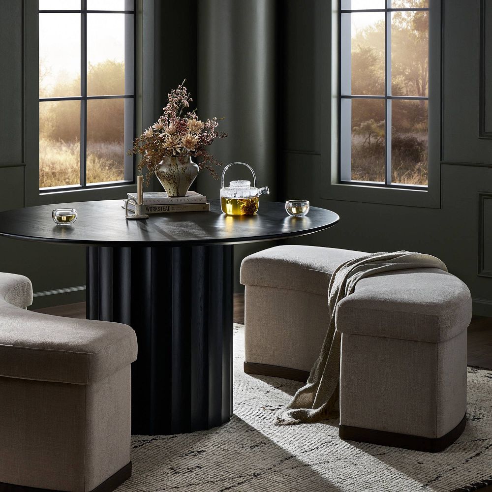 Lintang Crescent Dining Bench (70") by West Elm