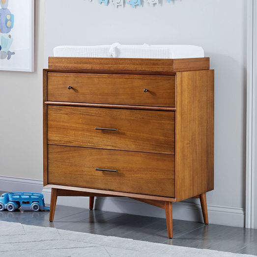 west elm modern 3 drawer dresser Modern 3-Drawer Narrow Dresser with Removable Topper (36