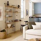Willow Modular Wall Desk w/ 5-Shelf Wall Unit
