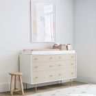 Modernist 6-Drawer Changing Table (56") - White
