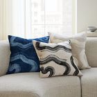 Velvet Brushstroke Pillow Cover
