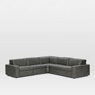 Enzo Leather 5-Piece L-Shaped Reclining Sectional (114")
