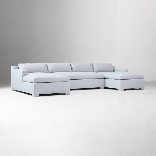 Florent 3-Piece U-Shaped Chaise Sectional (140") by West Elm