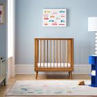 Mid-Century 5-in-1 Convertible Mini Crib