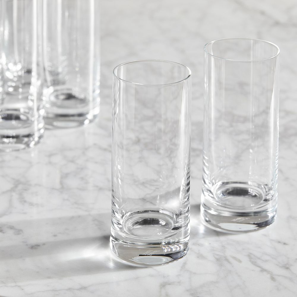 Paris Crystal Drinking Glass, Collins Glass, Set of 6, West Elm