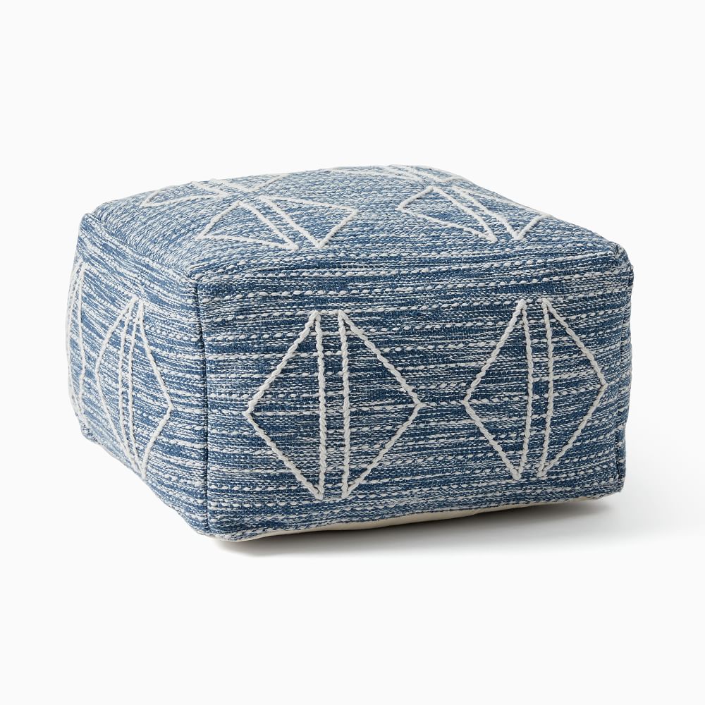 Reflected Diamonds Pouf by West Elm