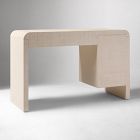 Solstice Painted Raffia Storage Desk (48")