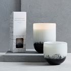 Black &amp; White Speckled Glass Collection - Black Bergamot