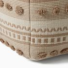 Pom Pom Stripe Pouf