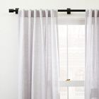 Oversized Adjustable Curtain Rod w/ Cylinder Finials - Dark Bronze