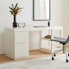 Parsons File Cabinet &amp; Open Storage Desk Set (62")