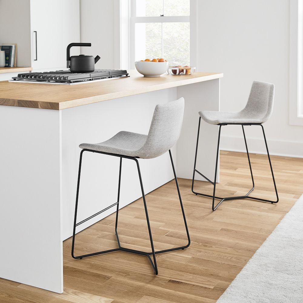 Slope Upholstered Bar & Counter Stools by West Elm