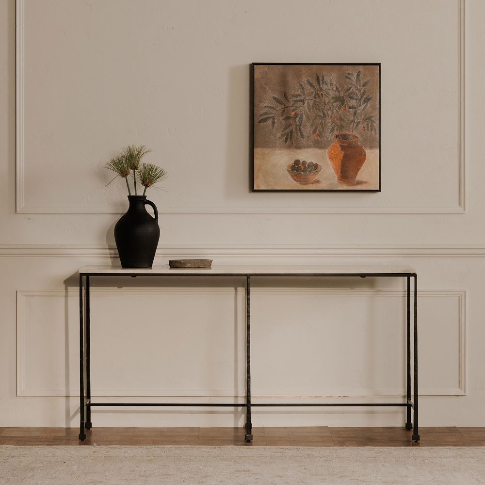 Leilani Botticino Marble Console Table (60") by West Elm