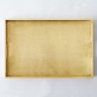 Open Box: Lacquer Wood Rectangle Tray, 18x28, Gold