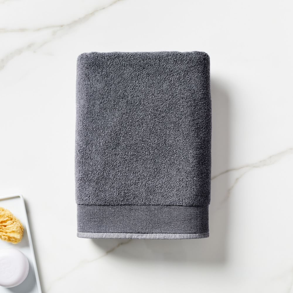 Plush Fibrosoft™ Towel Sets - Charcoal, Set of 4 - (4 Bath Towels)