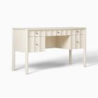Open Box: Scalloped Storage Desk (56") - Soft Chalk