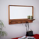 Open Box: Mid-Century Entryway Wall Mirror - Pecan