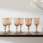 Estelle Colored Glass Regal Goblet Glass (Set of 6)