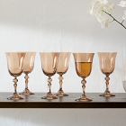 Estelle Colored Glass Regal Goblet Glass (Set of 6)