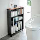 Open Box: Yamazaki Rolling Slim Cart - Black