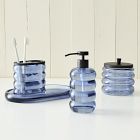 Sculptural Glass Bath Accessories