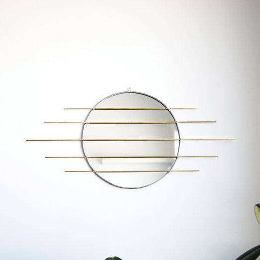 SZKLO Glass Sekcja Wall Mirror by West Elm