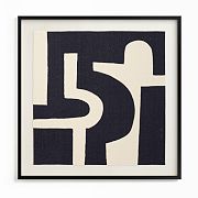 "Bold Pathways" Framed Textile Art by Minted for West Elm