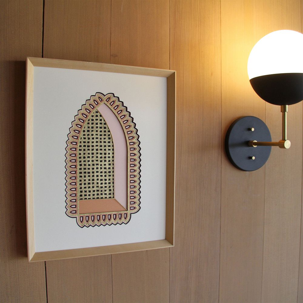 Molly M Framed Wall Art - Lancet Neutral by West Elm