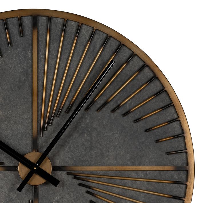【海外限定品/West elm】 ハンドメイド掛け時計 Robertson Wall Clock, 36