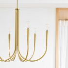 Swoop Arm Chandelier (25"&ndash;30")