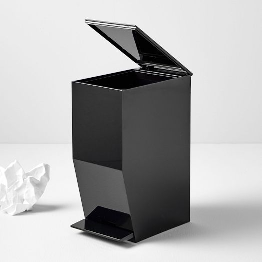 Yamazaki Step Trash Can, Compact Plastic Bin | West Elm