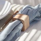 Costa Nova Square Wood Napkin Rings (Set of 4)