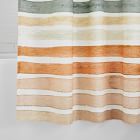 Watercolor Stripe Shower Curtain
