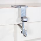 Mantel Garland &amp; Christmas Stocking Holder (Set of 3) - Silver