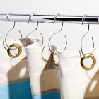 Quiet Town Shower Curtain Rings - Stainless Steel