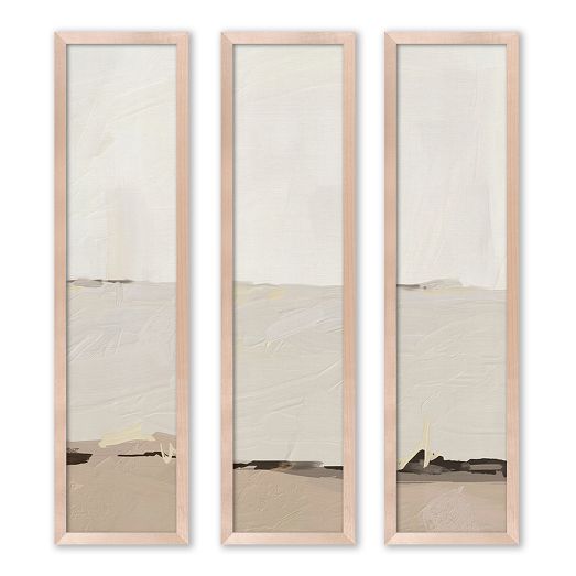 White Sands Triptych Framed Wall Art by Coup d'Esprit Ltd. by West Elm