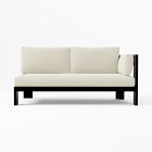 Caldera Aluminum Right Arm Sofa Cushion Cover, Crosshatch Weave, Alabaster
