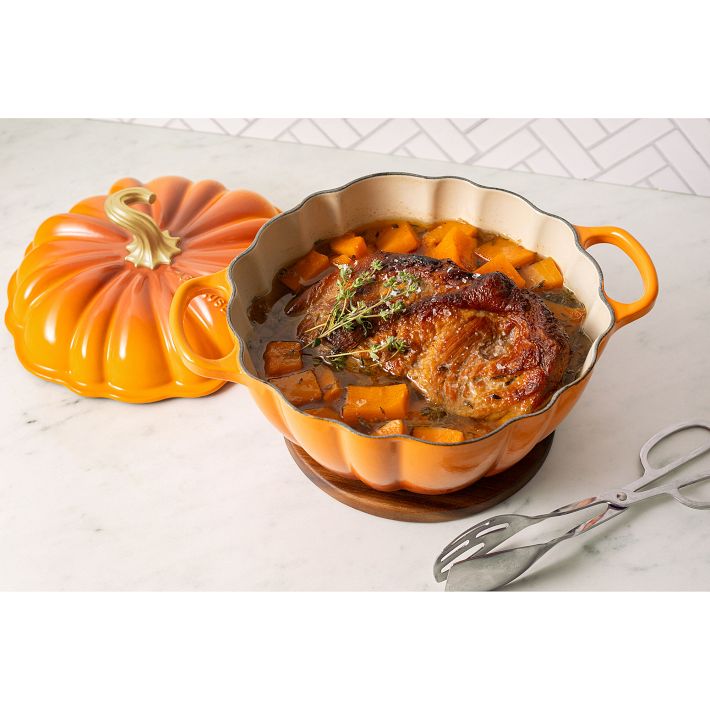 Le Creuset Pumpkin Cocotte, Cast Iron | West Elm